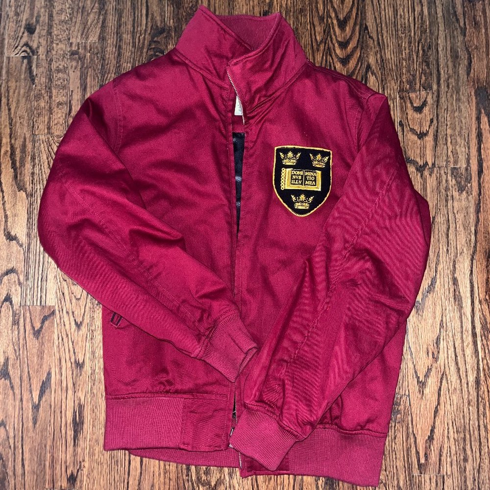 Stall & Dean Burgundy Oxford Jacket